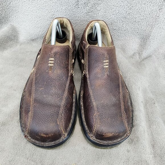 Dr Martens Shoes Mens Size 8 Brown Leather Slip On Loafers *GUC* main image 7